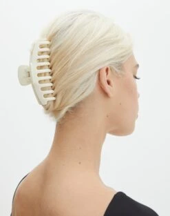 Open Strappy Back Long Sleeve Top -Glassons 90s matte claw clip better be butter front ha46563clp 1