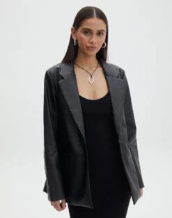 Velvet Tie Front Lace Trim Corset Top -Glassons alexis 80s blazer black front jw45878pu