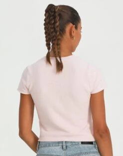 Cropped Cap Sleeve Knit Top -Glassons aria cap sleeve knit top rose and thorne back ks106650sf