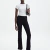Mid Rise Split Flare Ponte Pant -Glassons athena mid rise ponte pant black front pw72377pont 1