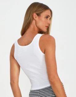 V Neck Tank 29 V Neck Tank -Glassons awhina v neck tank white back tv79336orib