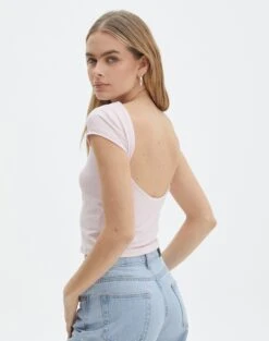 Wide Leg Pinstipe Tailored Pant -Glassons bayley backless top baby doll front ts73693pch