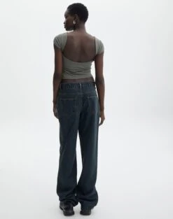 Supersoft Backless Short Sleeve Top -Glassons bayley backless top cypress full ts73693pch