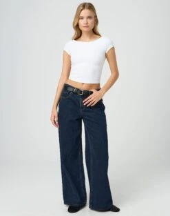 Supersoft Backless Short Sleeve Top -Glassons bayley backless top white full ts73693pch