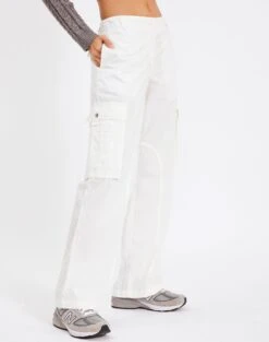Low Rise Cotton Cargo Pant -Glassons carmody cargo pants milk detail pw54095cot