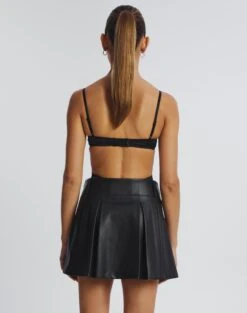 Cut Out Satin Bodysuit -Glassons cartia cut out bodysuit black back tb106803sat
