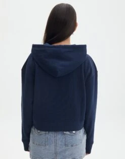 Cropped Zip Through Hoodie -Glassons casa cropped zip through hoodie naughtical back tc127015cot