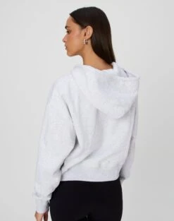 Cropped Zip Through Hoodie -Glassons casa cropped zip through hoodie snow marle back tc127015cot