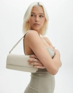 High Rise Pinstripe Flare Ponte Pant -Glassons casper classic shoulder bag vanilla bean front bg76168pu 1