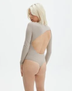 Supersoft Backless Long Sleeve Bodysuit 37 Supersoft Backless Long Sleeve Bodysuit -Glassons cassidy cut out bodysuit dusty mink back tb118064pch