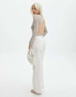 Supersoft Backless Long Sleeve Bodysuit 35 Supersoft Backless Long Sleeve Bodysuit -Glassons cassidy cut out bodysuit dusty mink full tb118064pch