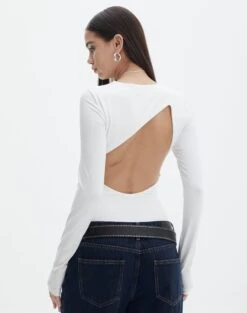 Supersoft Backless Long Sleeve Bodysuit 28 Supersoft Backless Long Sleeve Bodysuit -Glassons cassidy cut out bodysuit milk front tb118064pch