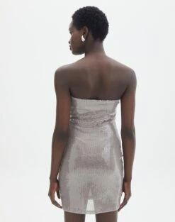 Strapless Mini Sequin Dress -Glassons chelsea mini sequin dress silver back ds141680sqn