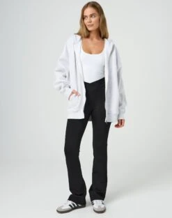 V Front Flare Ponte Pant