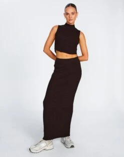 Belted High Waist Pleated Mini Skirt -Glassons co astor textured knit midi skirt its soy cute front sl109352knt 1