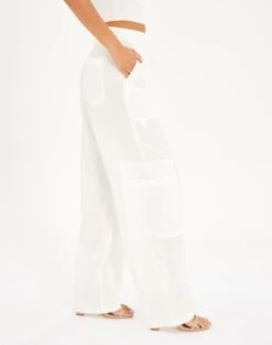 High Rise Wide Leg Cargo Pant -Glassons co cora cargo pant milk detail pw60273vis