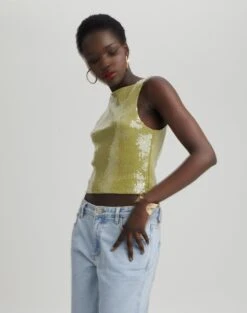 Sequin Mini Skirt -Glassons co ken sequin top wassa bae front tv140207sqn