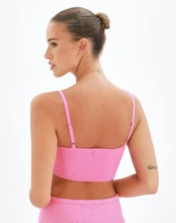 Twist Front Rib Knit Crop Top -Glassons co kina knit pink carnations back kv55503rib