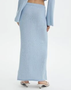 Tie Waist Knit Maxi Skirt -Glassons co lardee knit tie waist maxi ice cap back sl47099knt