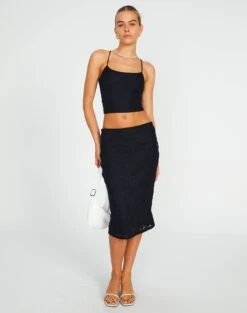 Cotton Mini Cargo Skirt -Glassons co lorna lace midi skirt blackblack front sl108106lac 3