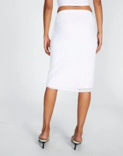 Lace Midi Slip Skirt -Glassons co lorna lace midi skirt white back sl108106lac