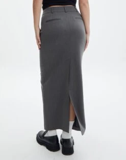 Tailored Maxi Skirt -Glassons co mailey suiting maxi skirt charcoal back sl101473mar