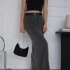 Tailored Maxi Skirt -Glassons co mailey suiting maxi skirt charcoal front sl101473mar 2