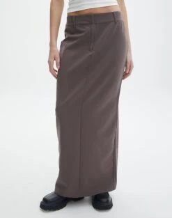 Tailored Maxi Skirt -Glassons co mailey suiting maxi skirt irish coffee full sl101473mar