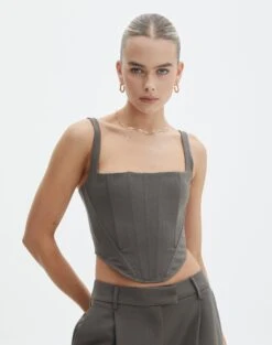 Mesh Frill Split Tie Front Blouse -Glassons co marly corset blouse cypress front bv91174pln 1