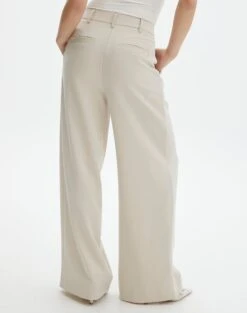 High Waist Relaxed Tailored Pant -Glassons co marly wide leg pant oh natural back pw71767pln