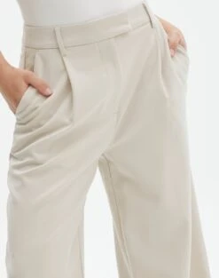 High Waist Relaxed Tailored Pant -Glassons co marly wide leg pant oh natural imageback pw71767pln