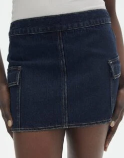 Cargo Denim Mini Skirt -Glassons co max utility denim skirt last rodeo indigo detail ss134734rdnm