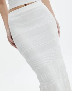 Contrast Rib Knit Maxi Skirt -Glassons co michaela mixed stitch maxi skirt milk imageback sl96533knt