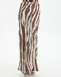 Print Maxi Slip Skirt -Glassons co riley mr maxi skirt umber zebra back sl102757prt
