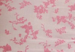 Floral Print Mesh Lettuce Trim Cropped Cami -Glassons co sabrina burnout mesh cami baby doll burnout imagefront tv54660rbo