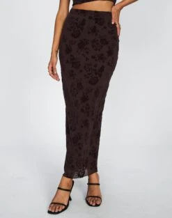 Glassons -Glassons co sabrina burnout mesh maxi soy blooms full sl53303bur