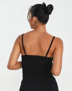 Cut Out Ribbed Knit Top 24 Cut Out Ribbed Knit Top -Glassons co sonita cut out top black back kv89658vn