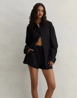 Printed Ruched Balconette Bikini Top -Glassons co t dallas linen shirt black front bl118882tlv 8