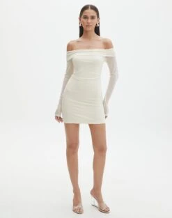 Off The Shoulder Mini Dress -Glassons dinka off shoulder mini bad to the bone full ds138653msh