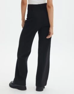 Tailored Wide Leg Ponte Pant -Glassons dion tailored ponte pants black back pw52145pon