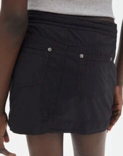 Cotton Mini Cargo Skirt -Glassons emma cargo mini skirt black back ss123451cot