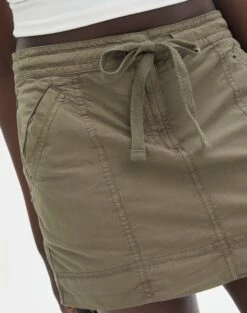 Cotton Mini Cargo Skirt -Glassons emma cargo mini skirt lt khaki imageback ss123451cot