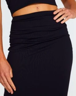 Supersoft Slim-Fit Midi Skirt -Glassons gem midi skirt black imageback sl114640pch
