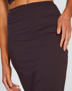 Supersoft Slim-Fit Midi Skirt -Glassons gem midi skirt its soy cute imageback sl114640pch