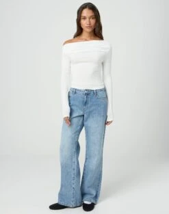 Ruched Off The Shoulder Top -Glassons genie ruched off the shoulder top milk full tl124186vis