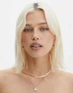 Scoop Neck Ribbed Knit Midi Dress 33 Scoop Neck Ribbed Knit Midi Dress -Glassons gigi gem stone necklace gold front je108953nl 3