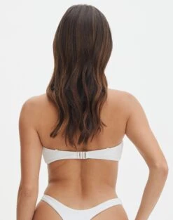 Bandeau Gold Detailed Swim Top -Glassons harvey hardwear bandaue white back ga128328rpln