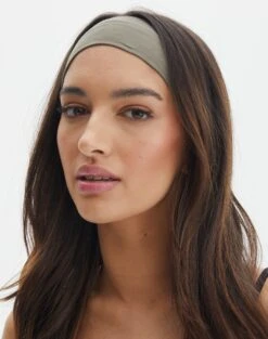 Oversized Cord Long Sleeve Shirt -Glassons headband twin pack whitelt khaki front ha47711ss 1