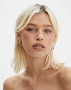 Sheer Backless Long Sleeve Crop Top -Glassons heidi hoops gold front je55393ear