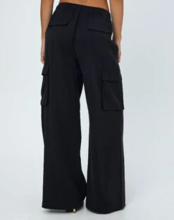Tailored Cargo Pant -Glassons hilda tailored cargo black back pw55574pln